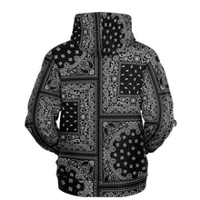 Load image into Gallery viewer, Bandana Hoodie Black
