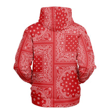 Load image into Gallery viewer, Bandana Hoodie Red
