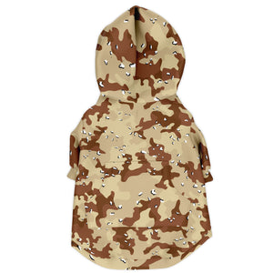 Desert Camo Dog Zip-Up Hoodie