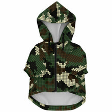 Load image into Gallery viewer, Pixel Camo Dog Zip-Up Hoodie
