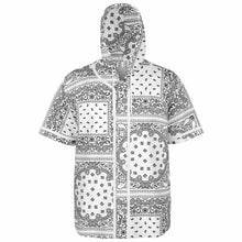 Load image into Gallery viewer, Bandana Hooded Baseball Jersey White
