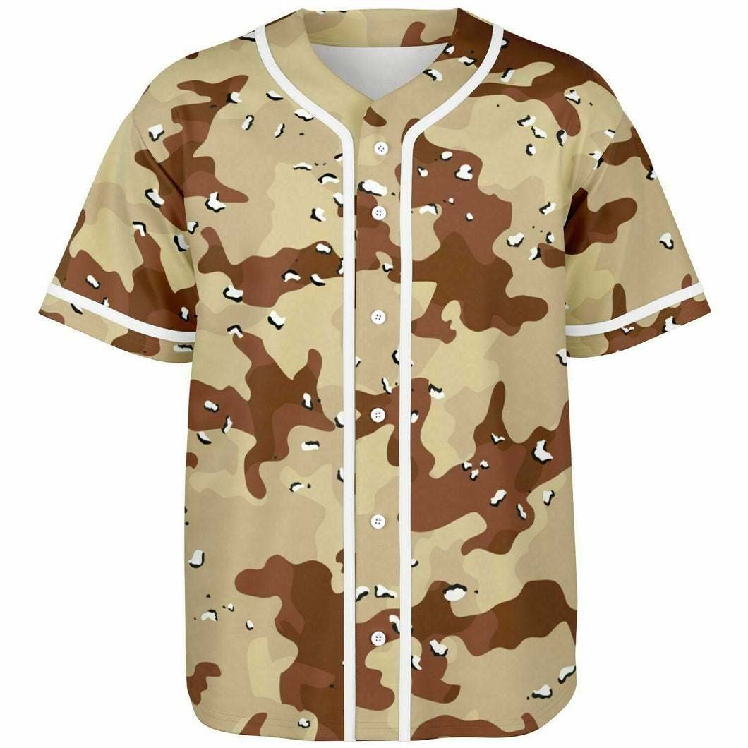 Desert Camo Baseball Jersey