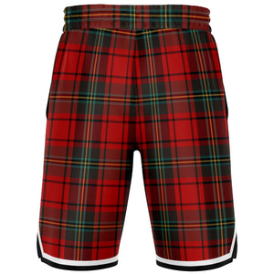 Plaid Basketball Short