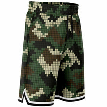 Load image into Gallery viewer, Pixel Camo Basketball Shorts
