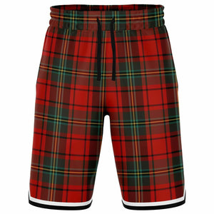 Plaid Basketball Short