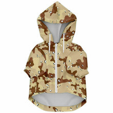 Load image into Gallery viewer, Desert Camo Dog Zip-Up Hoodie
