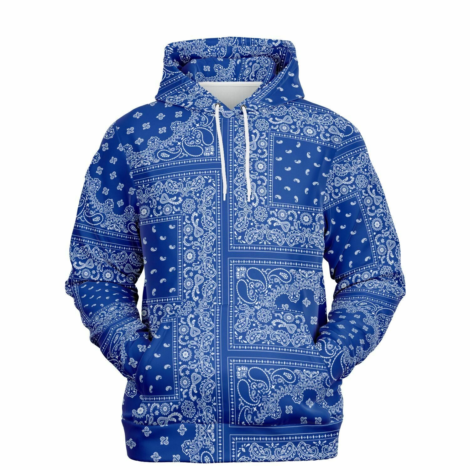 Blue bandana hoodie mens sale