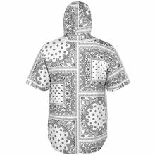 Load image into Gallery viewer, Bandana Hooded Baseball Jersey White
