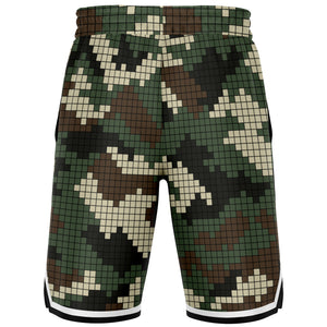 Pixel Camo Basketball Shorts