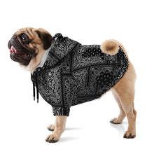 Load image into Gallery viewer, Bandana Dog Zip-Up Hoodie - Black
