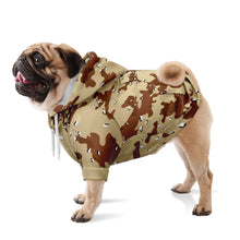 Load image into Gallery viewer, Desert Camo Dog Zip-Up Hoodie
